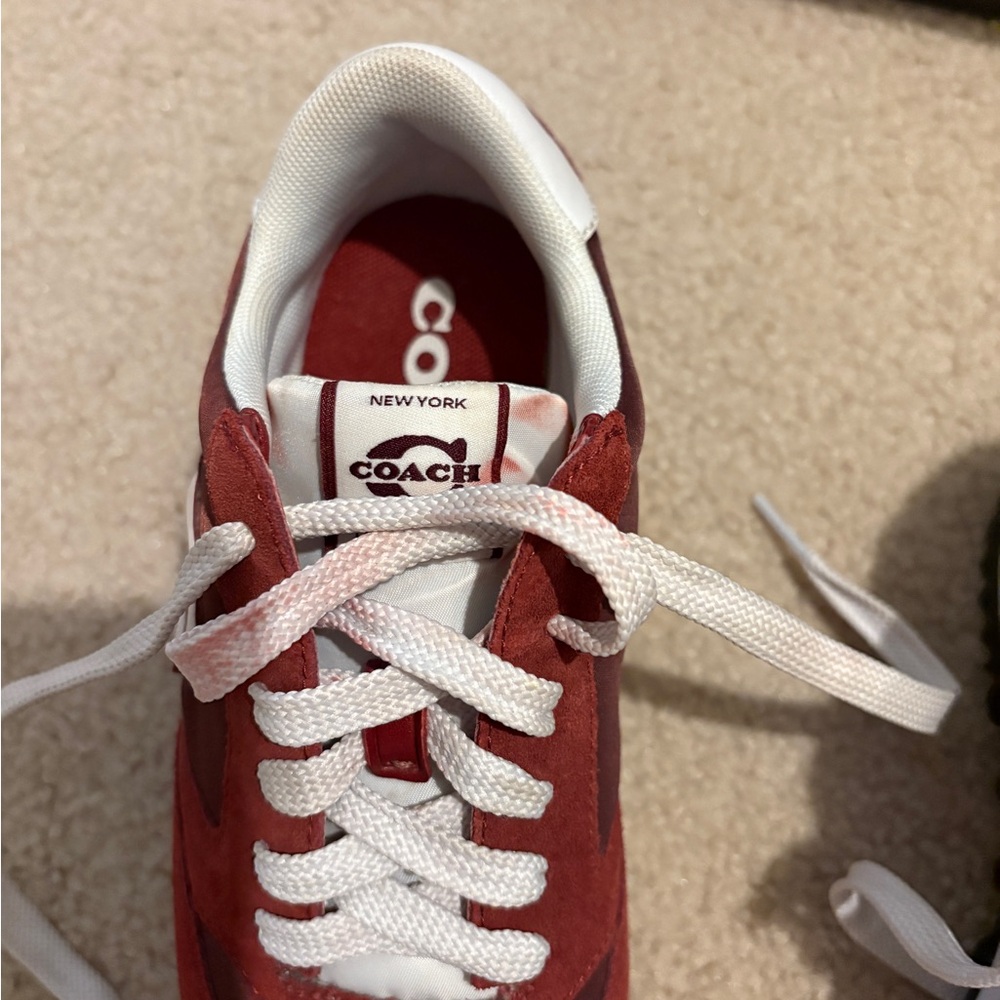 Coach Runner suede sneaker size 6B - Picture 8 of 9